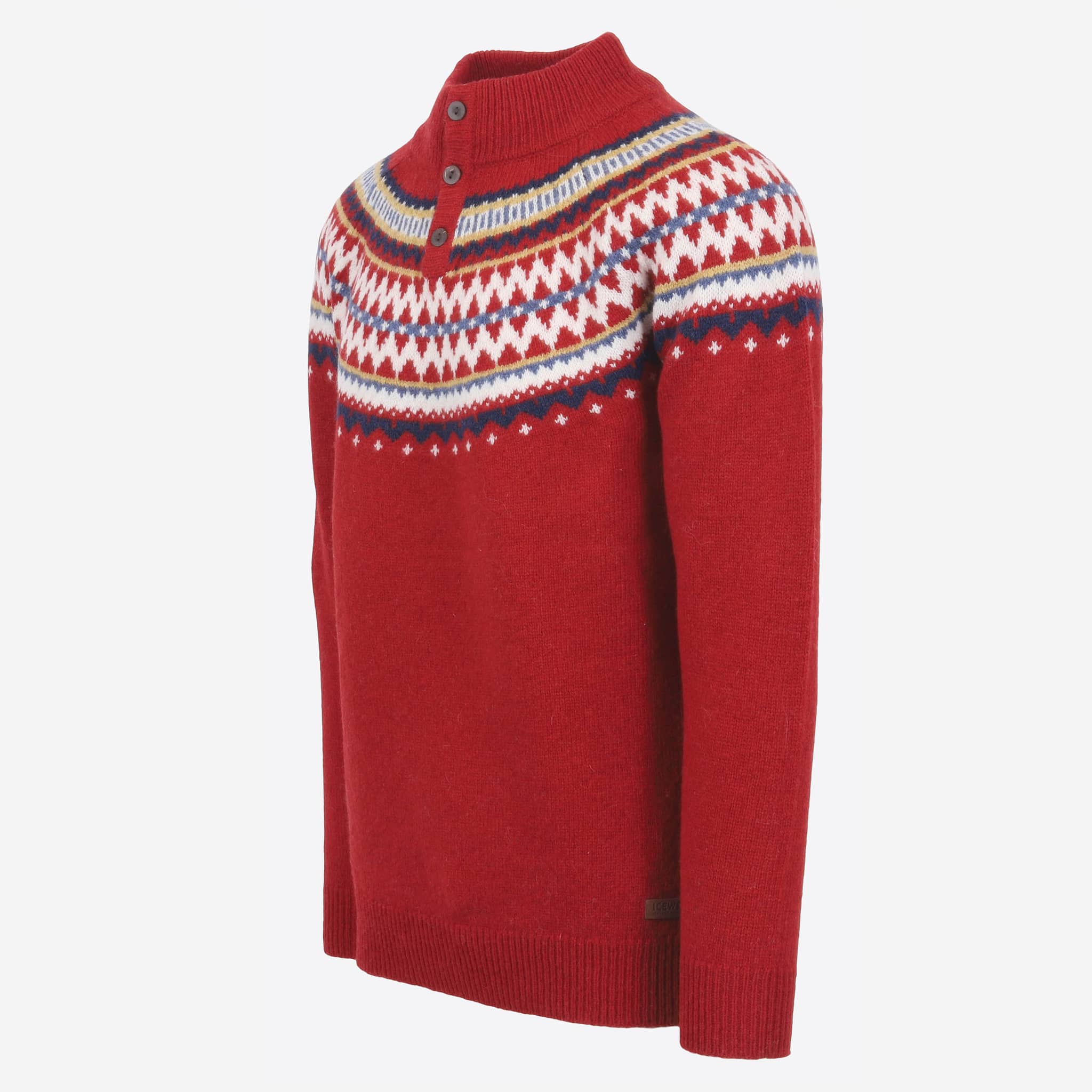 Dyngjufjöll half buttoned wool jumper 